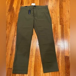 J.Crew Slim Fit Active Tech Pant sz 33 x 30 Olive Green BRAND NEW